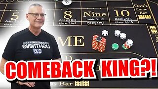 🔥COMEBACK KING🔥 30 Roll Craps Challenge - WIN BIG or BUST #304