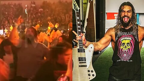 Jason Momoa enters mosh pit at Metallica concert