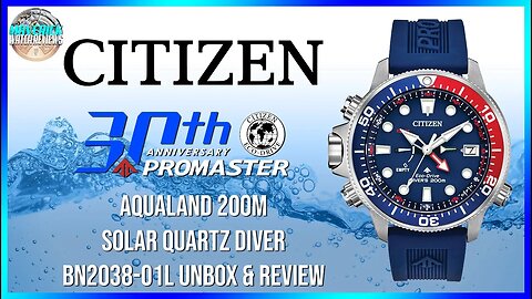 Dive Beast! | New Citizen Promaster Aqualand 200m Solar Quartz Diver BN2038-01L Unbox & Review