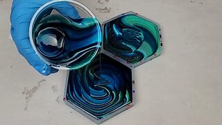 Dirty resin pour coasters - love LOVE!