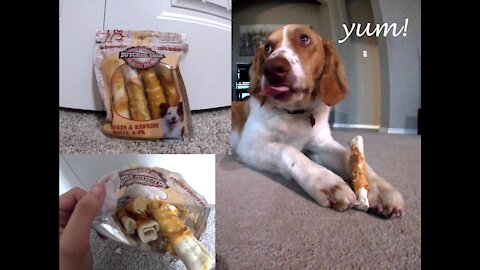 Butcher Shop Chicken and Rawhide Rolls - Treat Review 3