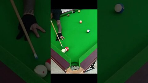 Amazing Trick Shot Real Pool Trick Kiss Shot #snooker #billiards #shorts