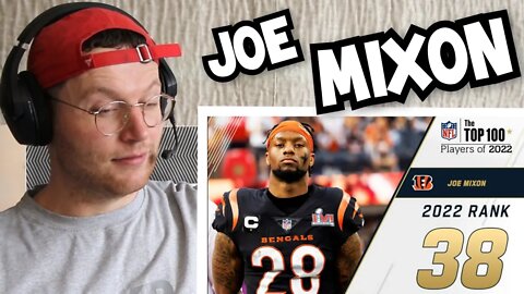 Rugby Player Reacts to JOE MIXON (Cincinnati Bengals, RB) #38 NFL Top 100 Players in 2022