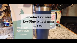 Product review lyrifine travel coffee mug 24 oz #reviews