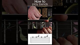 How to play a bends on guitar, guitar bends #guitarlesson #guitar #guitartechnique