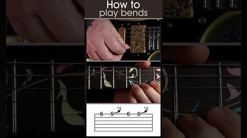 How to play a bends on guitar, guitar bends #guitarlesson #guitar #guitartechnique