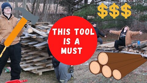 How we salvaged SO much Lumber|One Tool is a MUST and saved us the TIME and the Money