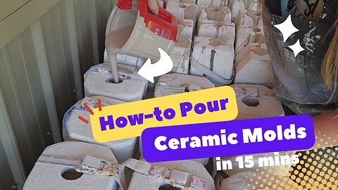 How-To Pour CERAMIC Molds, Pottery molds