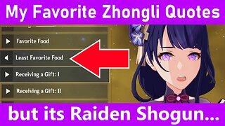My Favorite Zhongli Quotes but its Raiden Shogun (Genshin Impact)