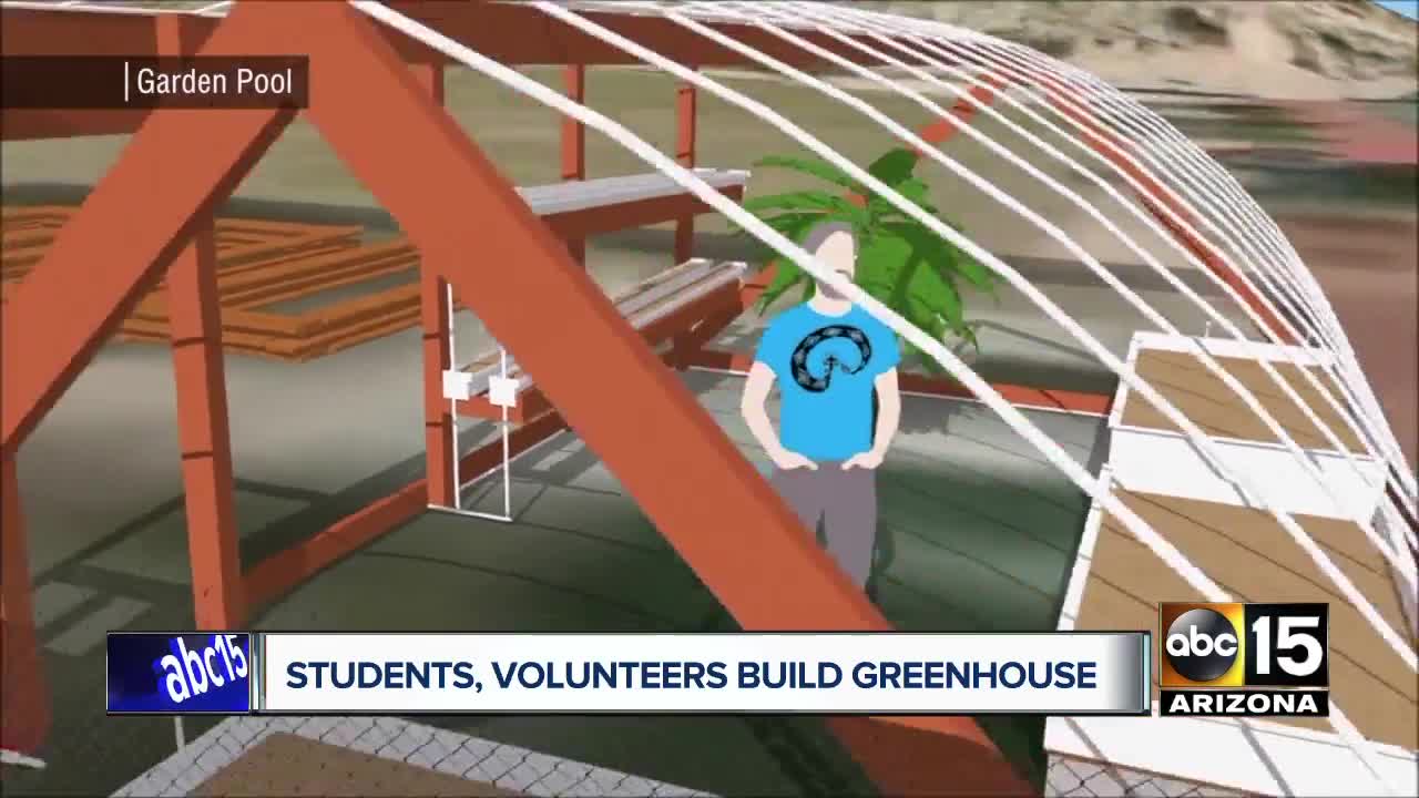 Valley students, volunteers build greenhouse