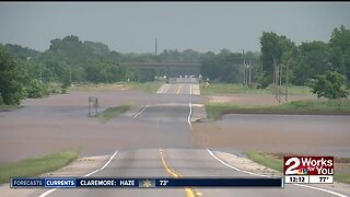 Floods shutting down Muskogee roads