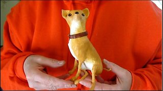 Paper Mache Chihuahua - Painting and Varnishing