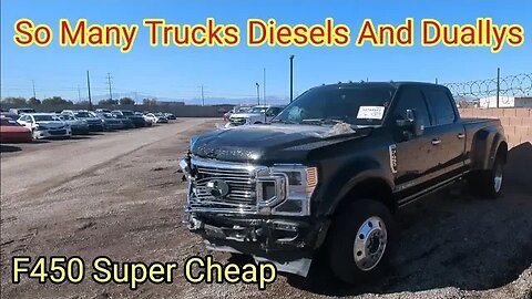 So Many Trucks, Diesel, Duallys And Other Deals at Auction. IAA Walk Around F450 CHEAP