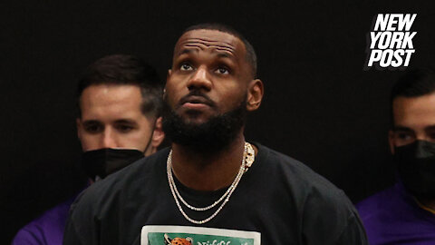 LeBron James fake cries for Wizards fans after heckler calls him 'a big baby'