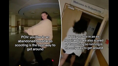 Aisha Barratt lives in an abandoned hospital, which may be haunted by ghosts.