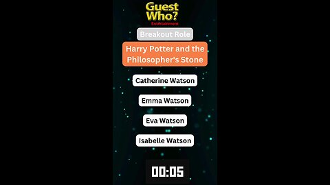 Guest This Actress #174 Like A Quick Quiz? | Harry Potter and the Philosopher's Stone