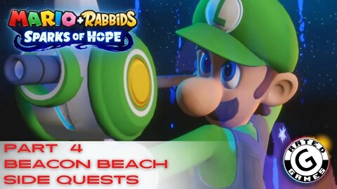 Mario + Rabbids Spark of Hope Gameplay - No Commentary Walkthrough Part 4 - Beacon Beach Side Quests