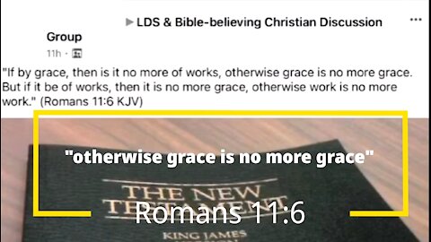Otherwise Grace is no More Grace | A Discussion Group Comment