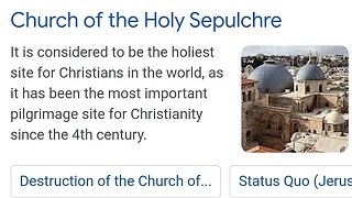 Church of the Holy Sepulchre JERUSALEM