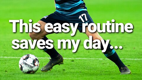 7 minute EASY SOCCER DRILLS routine I use to SAVE time...