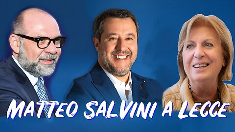 🔴 Presentazione del libro Controvento di Salvini a Lecce con Adriana Poli Bortone e Roberto Marti.