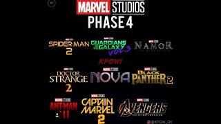 Marvel Cinematic Universe "Phase 4" Posters