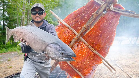 BEST CAMPFIRE SMOKED SALMON | Wow!