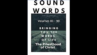 Sound Words, The Priesthood of Christ