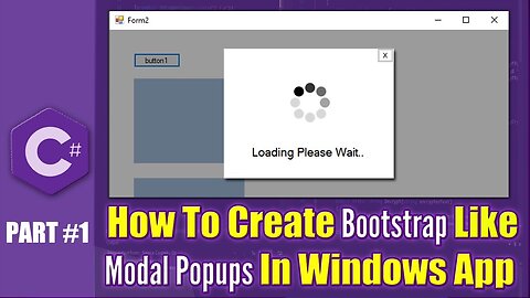 How to create a modal bootstrap lightbox like Modal Box in C# Part 1