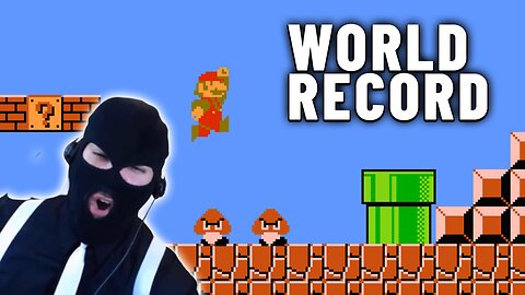 Super Mario Bros. (NES) NEW WORLD RECORD | Pervert Pete Sets World Record For Speedlosing