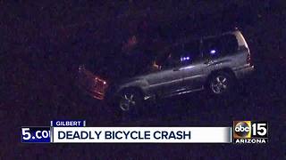 Deadly crash between a car and bike in Gilbert being investigated
