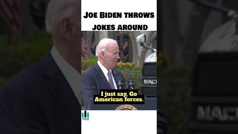 Joe Biden throws a lot of jokes in one speech