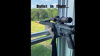 AR15 Bullet In Flight - Slow Motion