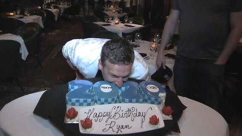 Ryan Lochte Celebrates 34th Bday with Tokyo 2020 Olympic Cake