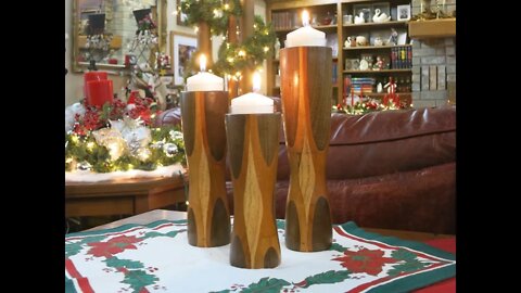 Turning Unique Candle Holders