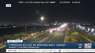 Deadly wrong-way crash on Loop 101 in Glendale
