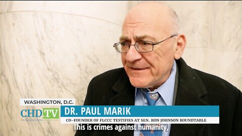 Dr. Paul Marik Exclusive Interview With Children's Health Defense TV At Sen. Johnson Roundtable
