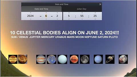 IRAN PRESIDENT DEATH WAS DAY 40 FROM ECLIPSE - 10 PLANET ALIGNMENT JUNE 2, 2024!!!