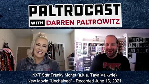 NXT's Franky Monet (a.k.a. Taya Valkyrie) interview with Darren Paltrowitz