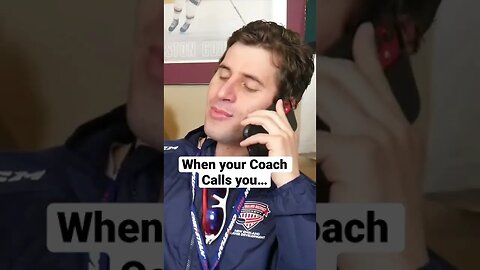 When your Coach calls you… #comedyshorts #hockey #coach