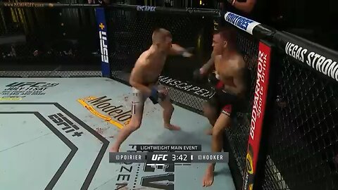 Dan Hooker Vs Dustin Poirier round 2| Best round in UFC history ⚔️🩸