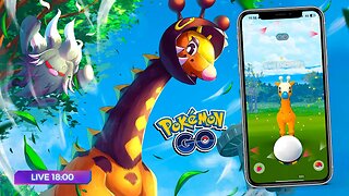 🕕 VOCÊ PRECISA FAZER ESSA HORA DO HOLOFOTE! GIRAFARIG SHINY AGORA!!! FARIGIRAF VEM AÍ?! POKÉMON GO!