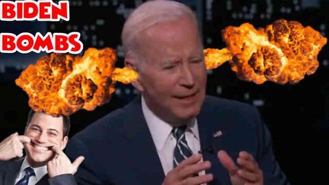 KIMMEL IS FORCED TO CUT TO COMMERCIAL AS BIDEN'S BRAIN IMPLODES - Salty Cracker 6/10/22
