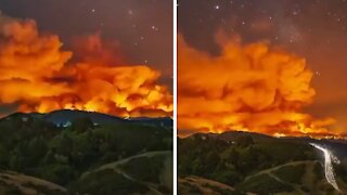 Hauntingly mesmerizing time lapse of California wildfires