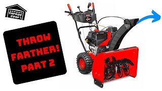 Make Your Snowblower Throw Farther and Never Clog Part 2. Impeller Kit On MTD Craftsman Snowblower.