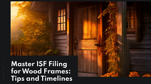 Mastering ISF Filing for Wood Frames: A Guide to Smooth Customs Clearance!