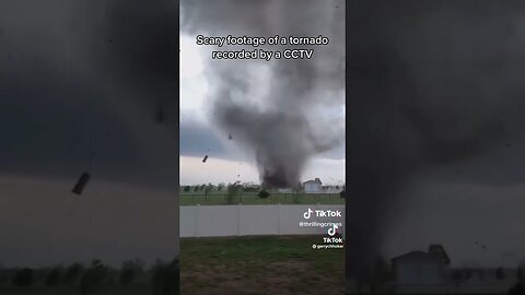 there was a tornado in Indiana. 🌪️⚡ destroying everything in its path