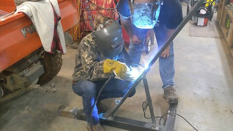 Teaching Boy Ropes to weld