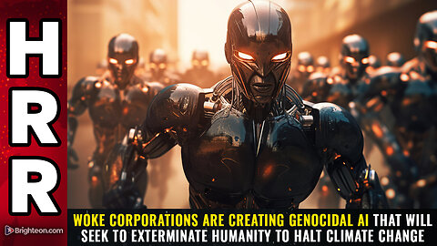 WOKE corporations are creating genocidal AI...