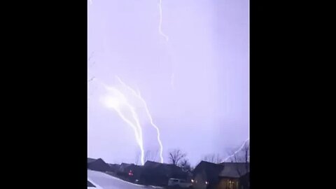 Upward Lightening Strike Caught On Camera #short #shorts